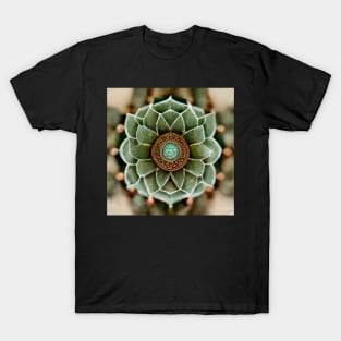 Flower lotus Mandala pattern T-Shirt